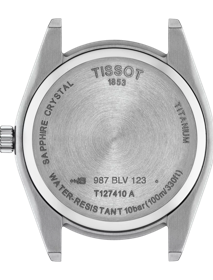 Back view of the watch case TISSOT ジェントルマン クォーツ