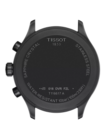 Back view of the watch case Tissot Chrono XL