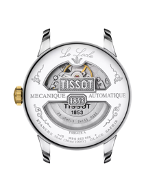 Back view of the watch case Tissot Le Locle Automatique Petite Seconde