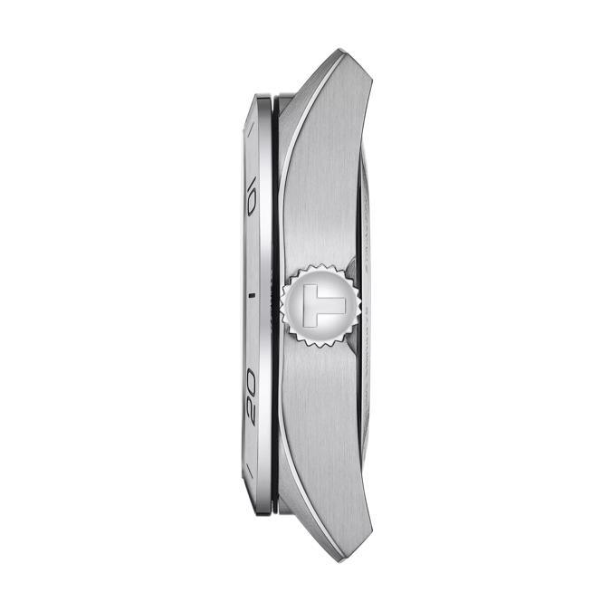Profile view of the watch case Tissot PRS 516 Powermatic 80
