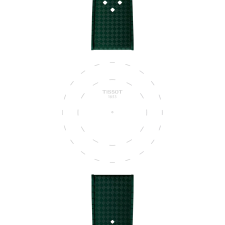 Tissot Official Green Rubber Strap 20mm