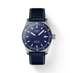 Front view of the watch Tissot PR516 Powermatic 80 with shadow