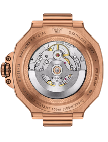 Back view of the watch case Tissot T-Race Powermatic 80 41mm