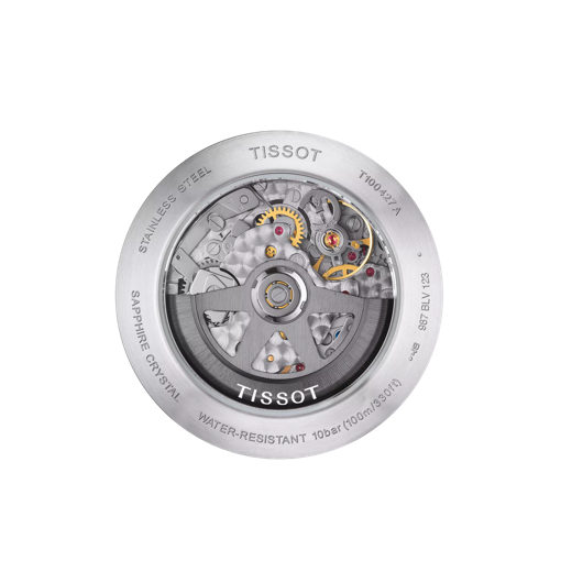 Back view of the watch case Tissot PRS 516 Automatic Chronograph