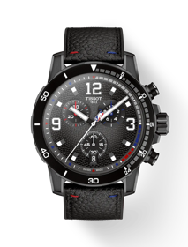 Front view of the watch Tissot Supersport NBA Special Edition with shadow