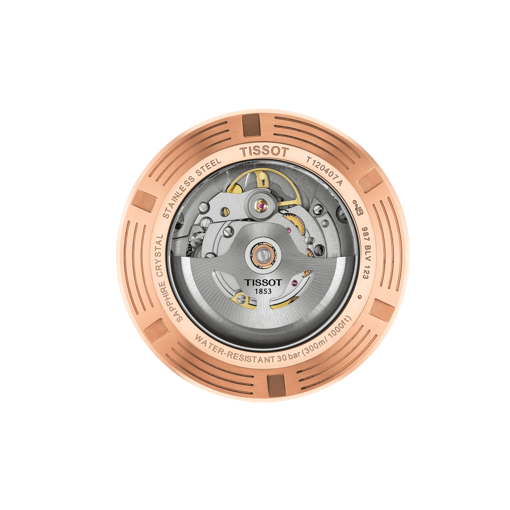 Back view of the watch case Tissot 海星1000系列自動款