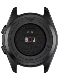 Back view of the watch case Tissot T-Touch Connect Sport