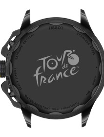Back view of the watch case Tissot T-Race Cycling Tour de France 2023