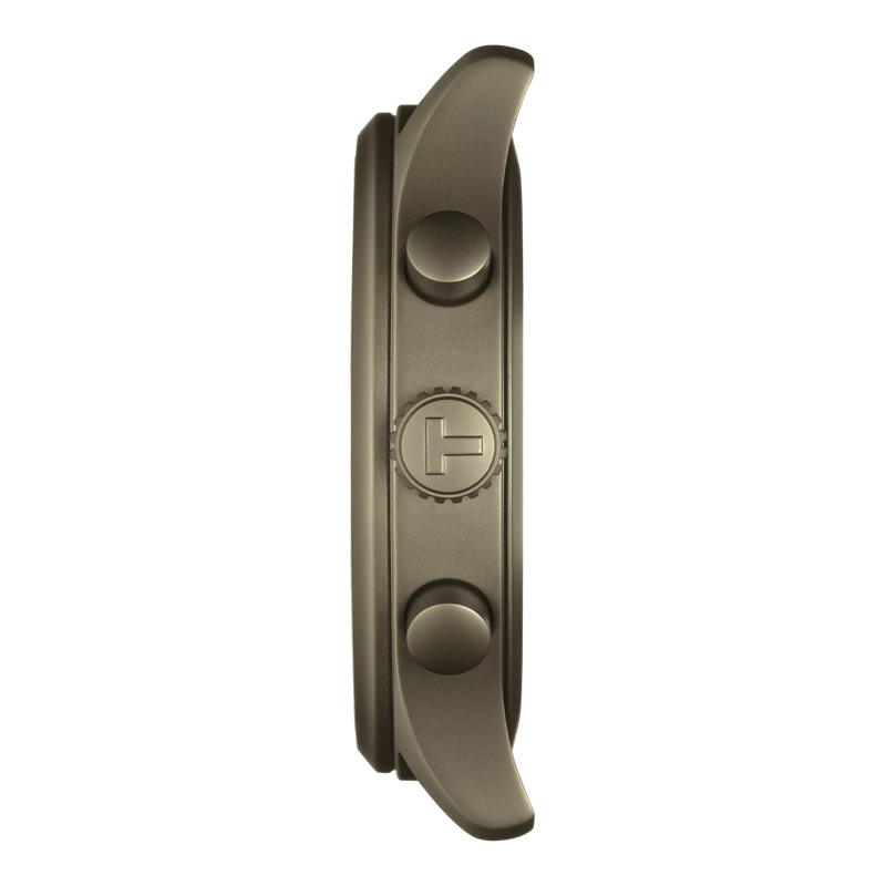 Profile view of the watch case Tissot Chrono XL