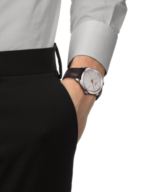Simulation of the watch Tissot PR 100 on a wrist