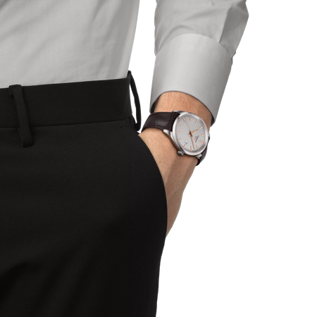 Simulation of the watch Tissot PR 100 on a wrist
