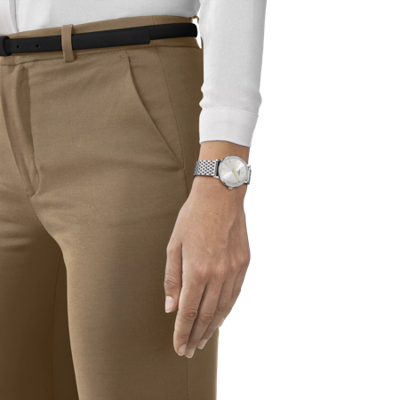 Simulation of the watch Tissot Everytime 34mm on a wrist