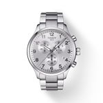 Front view of the watch Tissot Chrono XL Classic with shadow