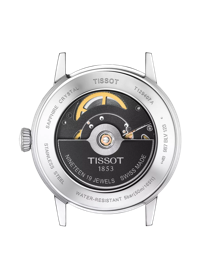 Back view of the watch case Tissot Classic Dream Swissmatic