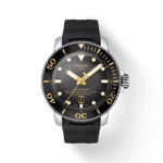 Front view of the watch Tissot Seastar 2000 Professional Powermatic 80 with shadow
