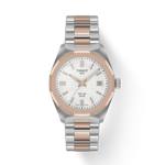 Front view of the watch Tissot PRC 100 Solar Quartz 34mm with shadow