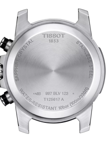 Back view of the watch case Tissot Supersport Chrono