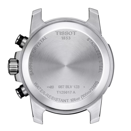 Back view of the watch case Tissot Supersport Chrono