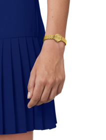 Simulation of the watch 티쏘 러블리 라운드 on a wrist