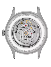 Back view of the watch case TISSOT HERITAGE 1938 AUTOMATIC COSC