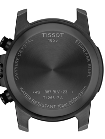 Back view of the watch case Tissot Supersport Chrono