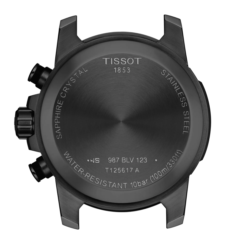 Back view of the watch case Tissot Supersport Chrono
