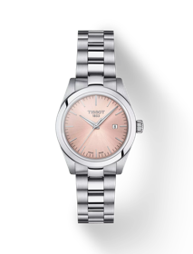 มุมมองด้านหน้าของนาฬิกา Tissot T-My Lady พร้อมเงา