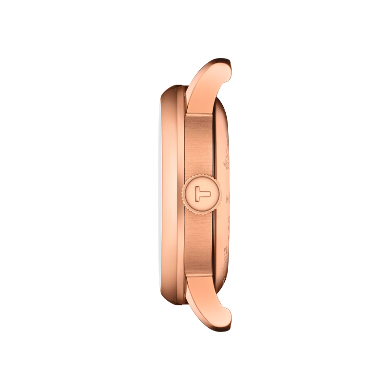 Vue de profil du boîtier de la montre Tissot Le Locle Automatique Petite Seconde