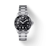 Front view of the watch Tissot Seastar 1000 36mm with shadow