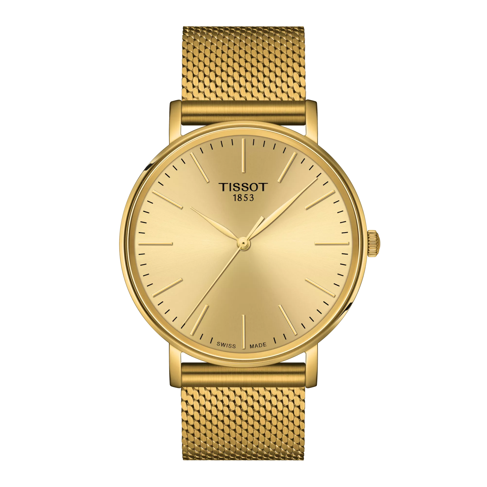 Front view of the watch Tissot Everytime 40mm