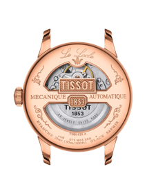 Back view of the watch case Tissot Le Locle Automatique Petite Seconde