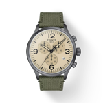 Front view of the watch Tissot Chrono XL with shadow