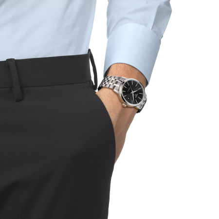 Simulation of the watch Tissot Classic Dream Swissmatic on a wrist