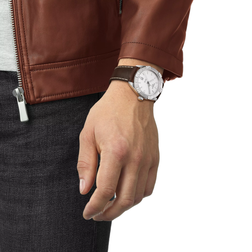 Simulation of the watch Tissot PR 100 Sport Gent on a wrist