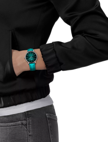 Simulation of the watch Tissot Everytime 34mm on a wrist