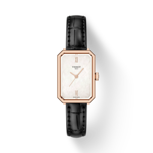 Front view of the watch Tissot SRV with shadow