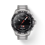 Front view of the watch Tissot T-Touch Connect Solar with shadow