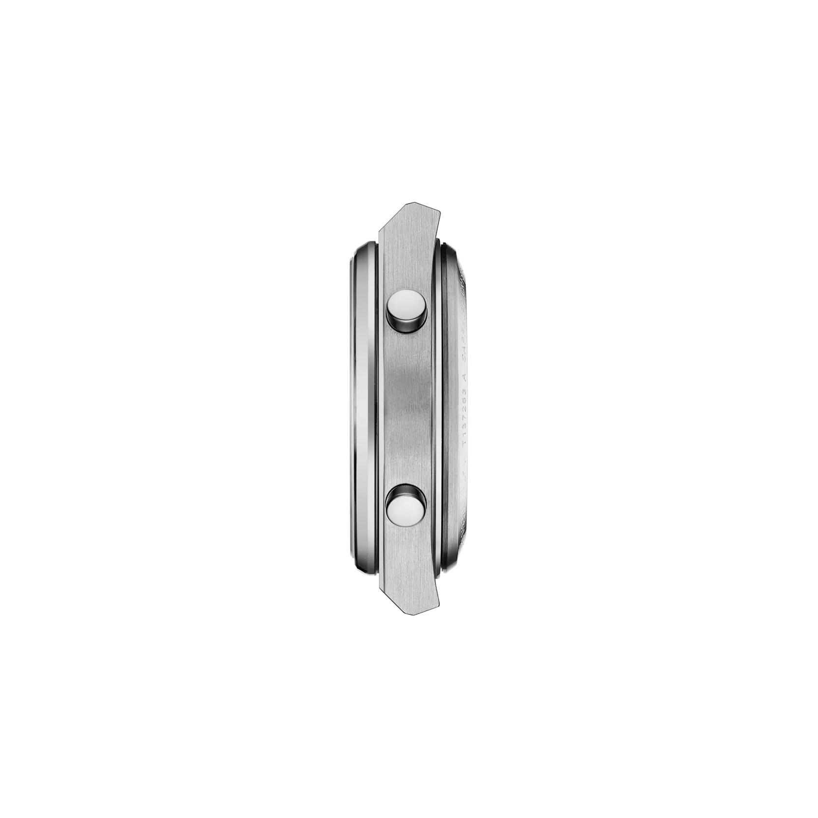 Profile view of the watch case Tissot PRX Digital 35 mm