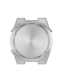 Back view of the watch case Tissot PRX Digital
