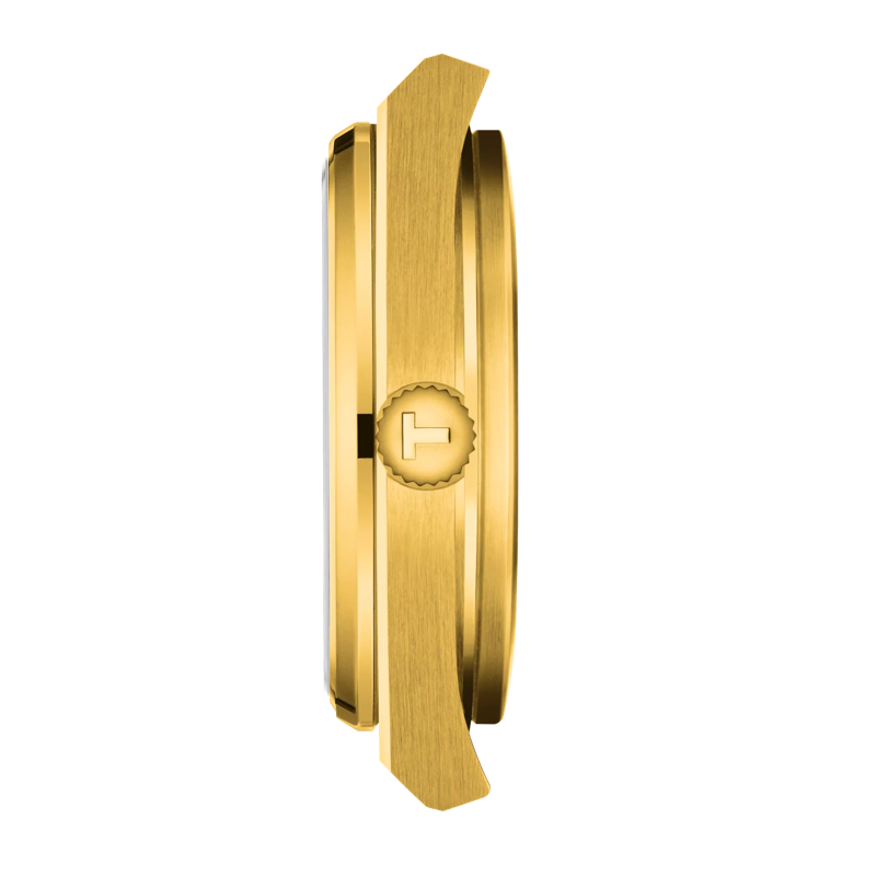 Profile view of the watch case Tissot PRX系列35mm