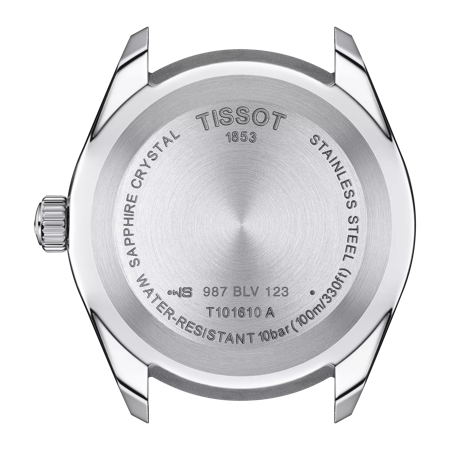 Back view of the watch case Tissot PR 100 Sport Gent
