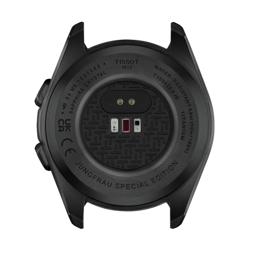 Back view of the watch case Tissot T-Touch Connect Sport Jungfraubahn
