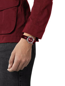 Simulation of the watch Tissot Carson Premium Lady on a wrist