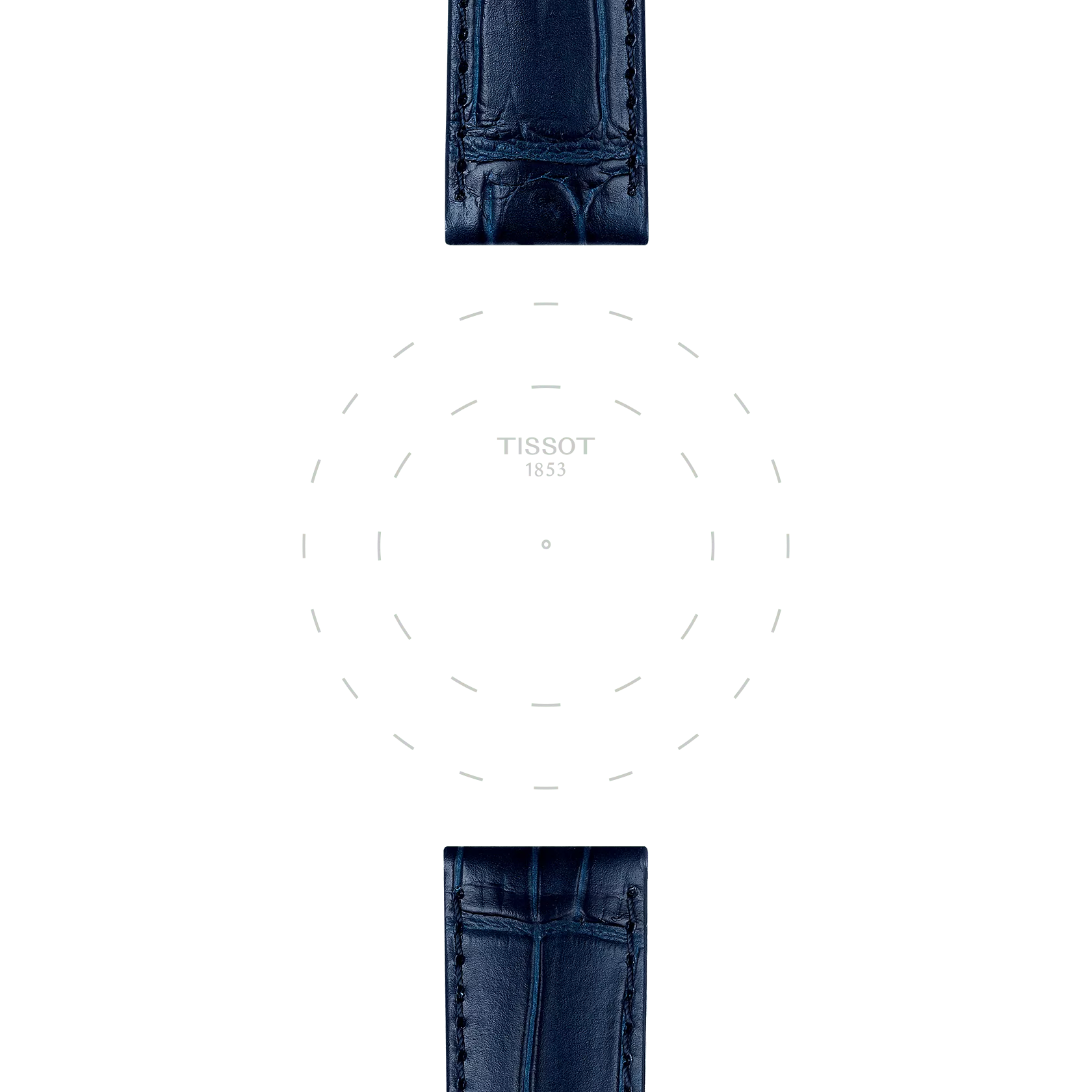 Tissot Official Blue Leather Strap Lugs 20 mm