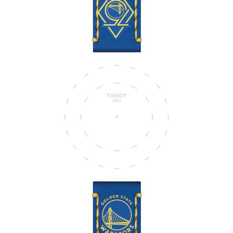 Tissot Official NBA leather strap Golden State Warriors Limited Edition 22mm