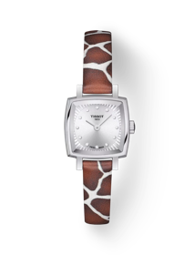 Front view of the watch Tissot Lovely with shadow