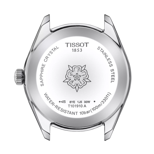 Back view of the watch case Tissot PR 100 Lady Sport Chic