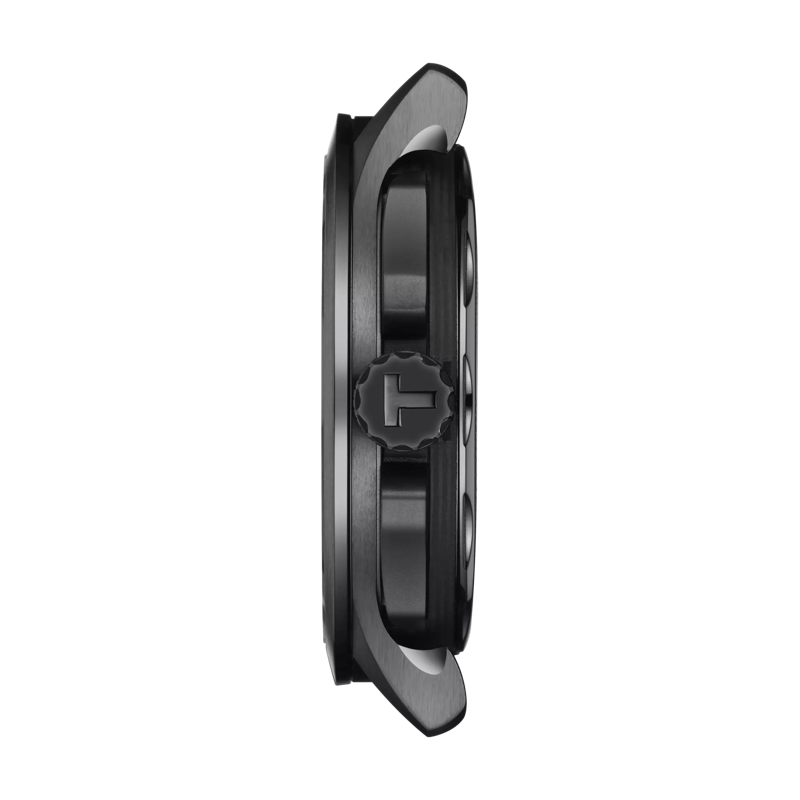 Profile view of the watch case Tissot T-Race Cycling Vuelta 2022 Special Edition