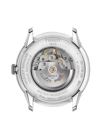 Vista posterior de la caja del reloj Tissot Chemin des Tourelles Powermatic 80 42 mm