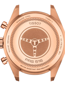 Back view of the watch case Tissot PRS 516 Chronograph